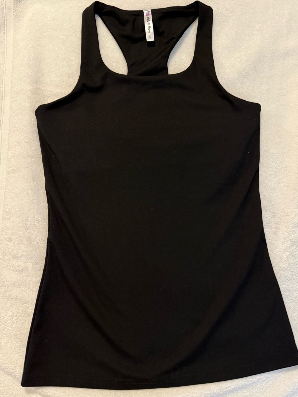 Women’s Black Racerback Tank Top - Smooth Stretch Fit